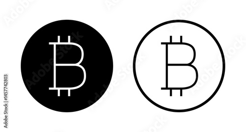 Bitcoin icon logo design. bitcoin sign and symbol. payment symbol. cryptocurrency logo