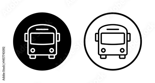 Bus icon logo design. bus sign and symbol