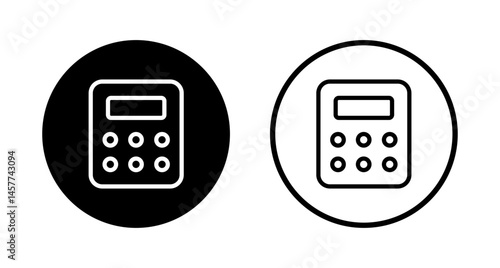 Calculator icon logo design. Accounting calculator sign and symbol.