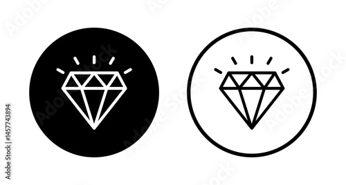 Diamond icon logo design. diamond gems sign and symbol