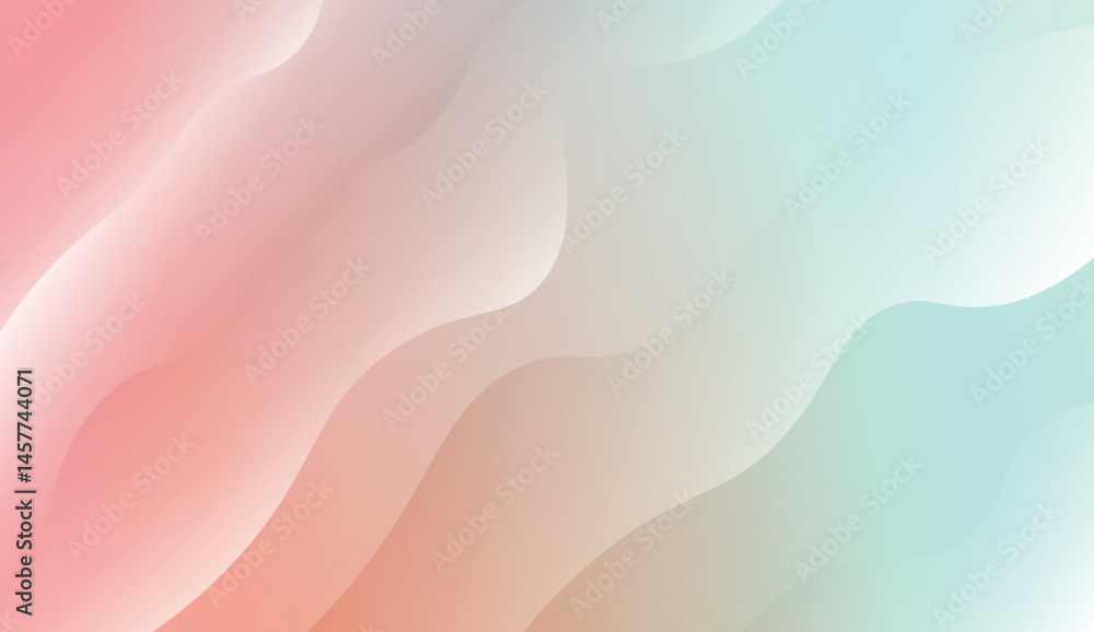 Template Background With Wave Geometric Shape. Design For Cover Page, Poster, Banner Of Websites. Vector Illustration with Color Gradient. Template Background With Wave Geometric Shape. Design For Cover Page, Poster, Banner Of Websites. Vector Illustration with Color Gradient.