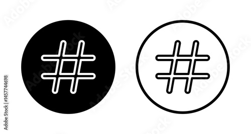 Hashtag icon logo design. hashtag sign and symbol