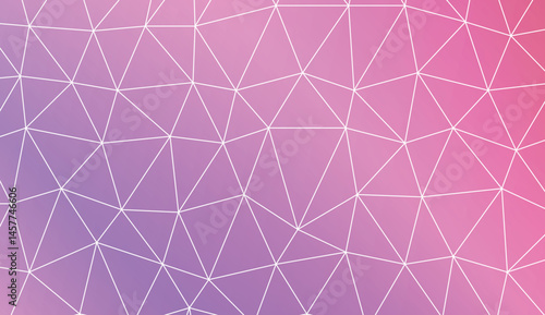 Low poly layout. Decorative design For interior wallpaper, smart design, fashion print. Vector illustration. Creative gradient color.