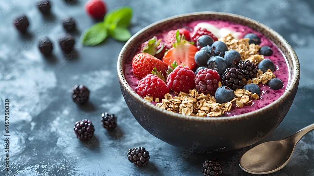 Professional Nordic Minimalist Breakfast Acai Bowl Image for Healthy Eating Inspiration Professional Nordic Minimalist Breakfast Acai Bowl Image for Healthy Eating Inspiration