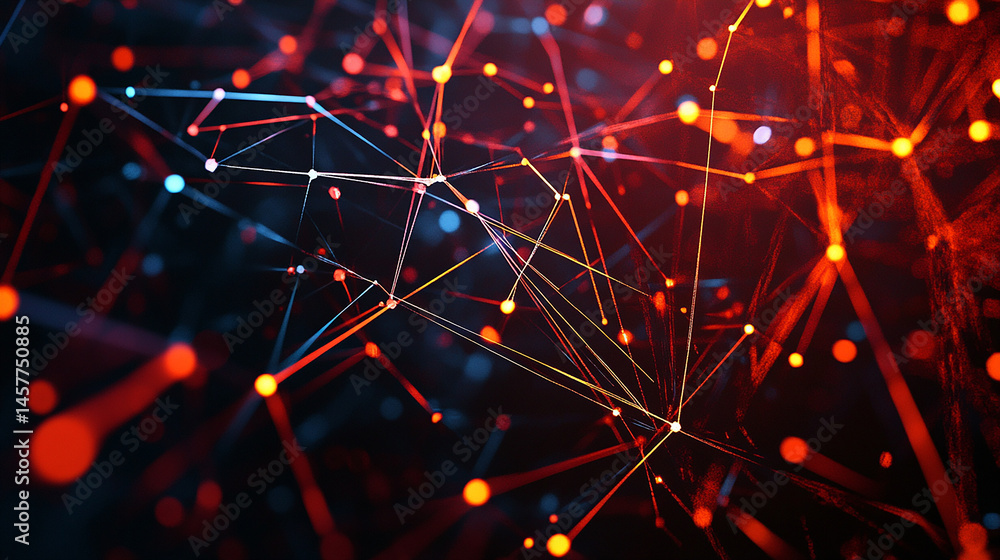 connection technology background 3d line