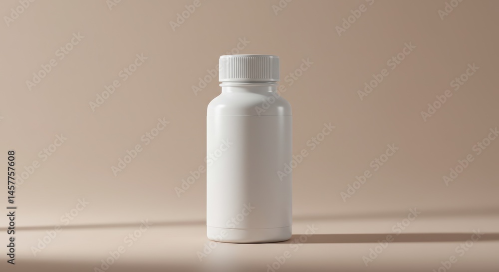White Pill Bottle Simple Product Shot White Pill Bottle Simple Product Shot