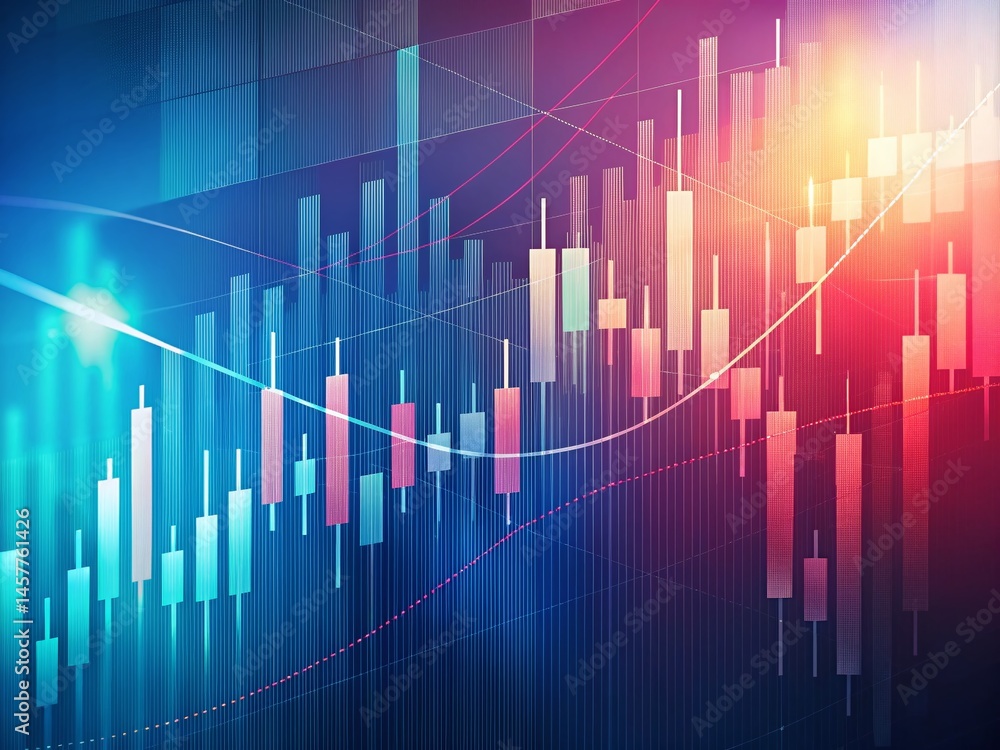Minimalist Forex Chart Wallpaper: Clean Abstract Financial Trading Background Minimalist Forex Chart Wallpaper: Clean Abstract Financial Trading Background
