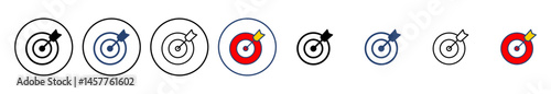Target icon vector. goal icon vector. target marketing icon vector