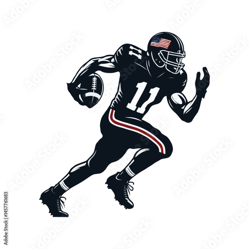 American football player silhouette 