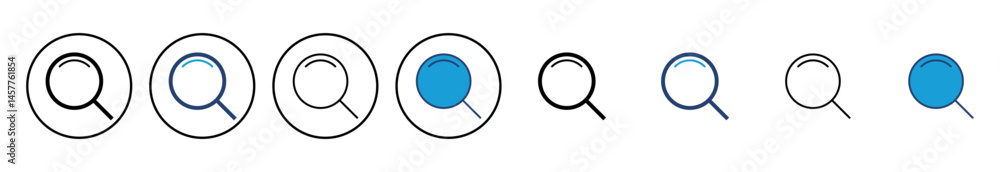 Search icon vector. search magnifying glass icon Search icon vector. search magnifying glass icon