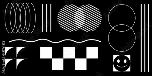 . Abstract vector background with simple figures for graphic design, web art, invitation card, poster,