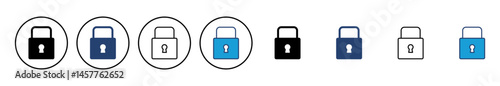 Lock icon vector. Padlock icon vector. Encryption icon. Security symbol
