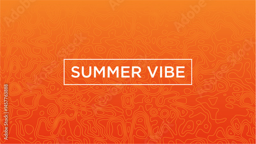 Unique Warm Summer Vibe Typography Poster with Abstract Background for Wallpaper