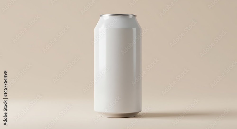 White Metal Beverage Can White Metal Beverage Can