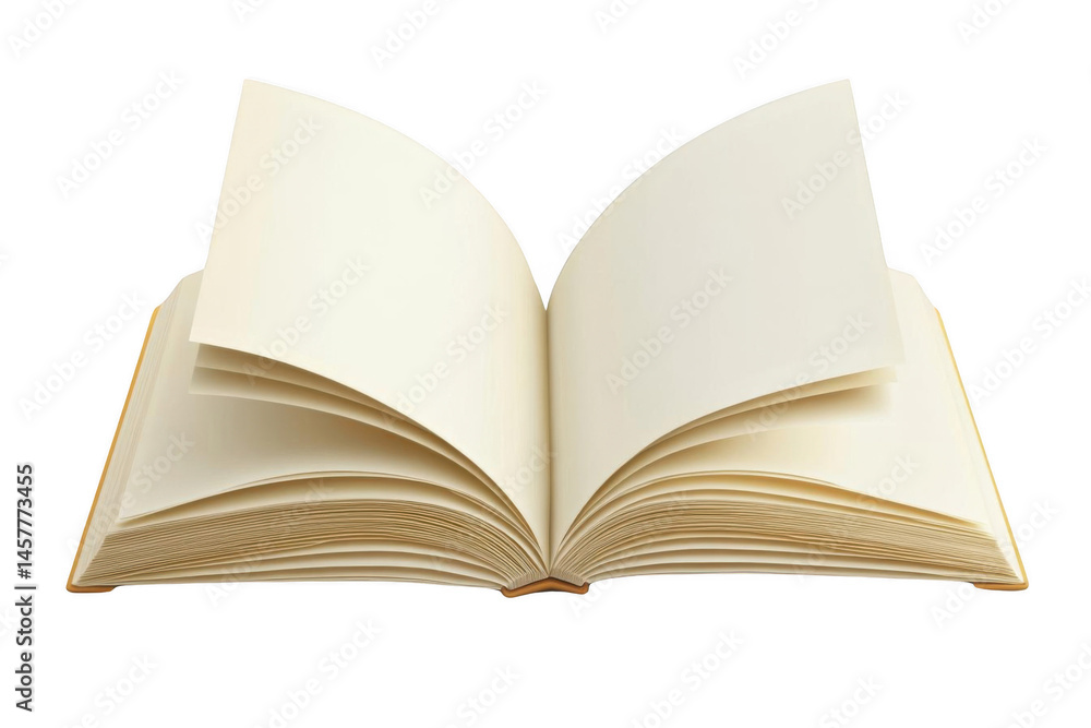 Open Book with Blank Pages Ready For Your Story and Creative Ideas Open Book with Blank Pages Ready For Your Story and Creative Ideas