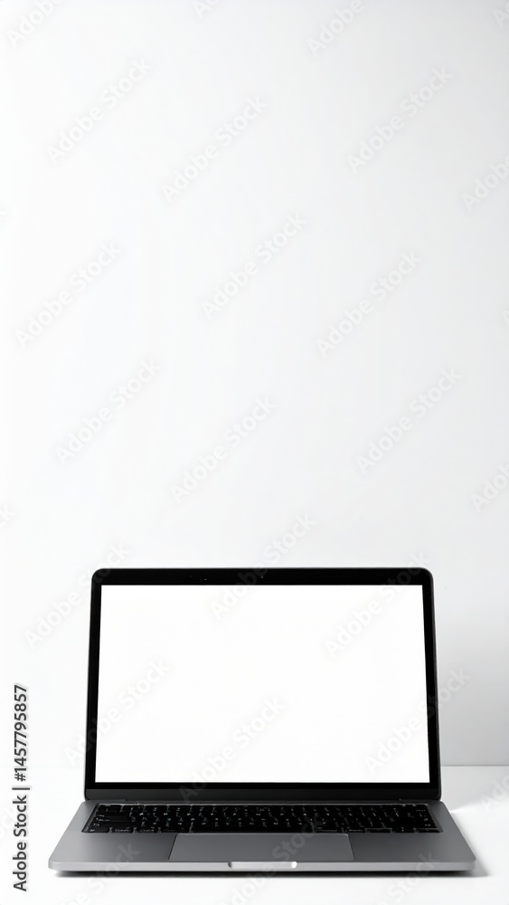 A sleek laptop computer sits on a wooden desk, its bright white screen glowing softly, reflecting the ambient light of the cozy room around it. A sleek laptop computer sits on a wooden desk, its bright white screen glowing softly, reflecting the ambient light of the cozy room around it.