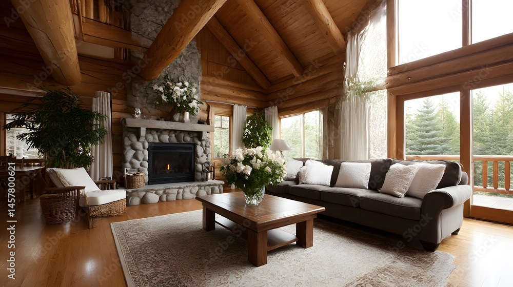 Fototapeta premium living room interior