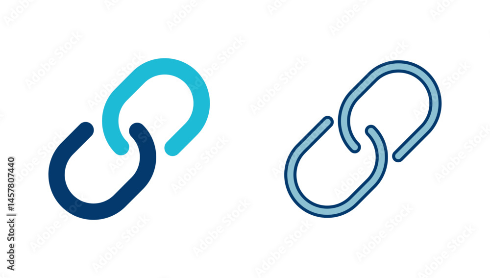Obraz premium External link symbol icon vector. Link icon isolated on white background. Link vector icon. Hyperlink chain symbol