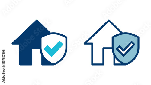 House insurance icon vector isolated on white background. house protection icon.