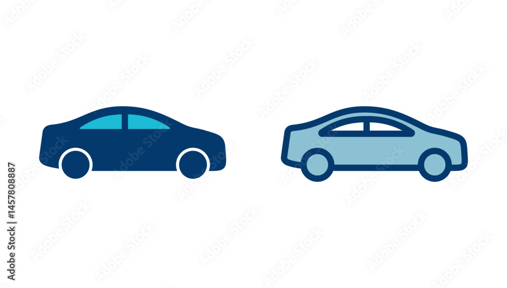 Car icon vector isolated on white background. Car icon vector. Car icon vector isolated on white background. Car icon vector.