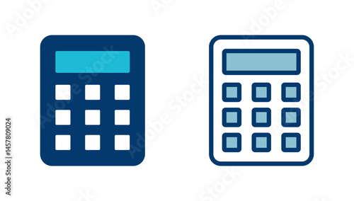 Calculator icon vector isolated on white background. Calculator vector icon. Accounting icon