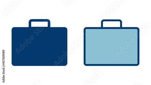 Briefcase icon vector isolated on white background. Briefcase vector icon