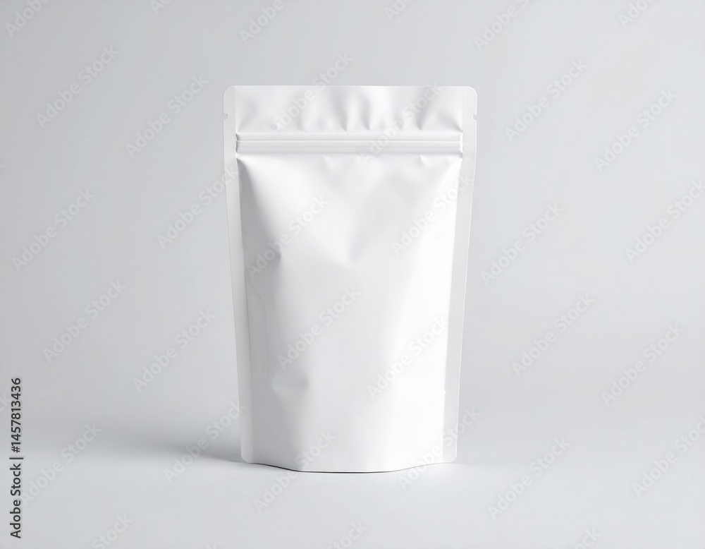 A sleek white plastic pouch featuring a sturdy zipper closure, ideal for organizing small items, cosmetics, or travel essentials with a minimalist design. A sleek white plastic pouch featuring a sturdy zipper closure, ideal for organizing small items, cosmetics, or travel essentials with a minimalist design.