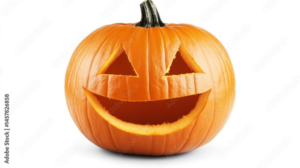 Carved pumpkin Halloween face Carved pumpkin Halloween face
