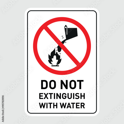 do not extinguish with water