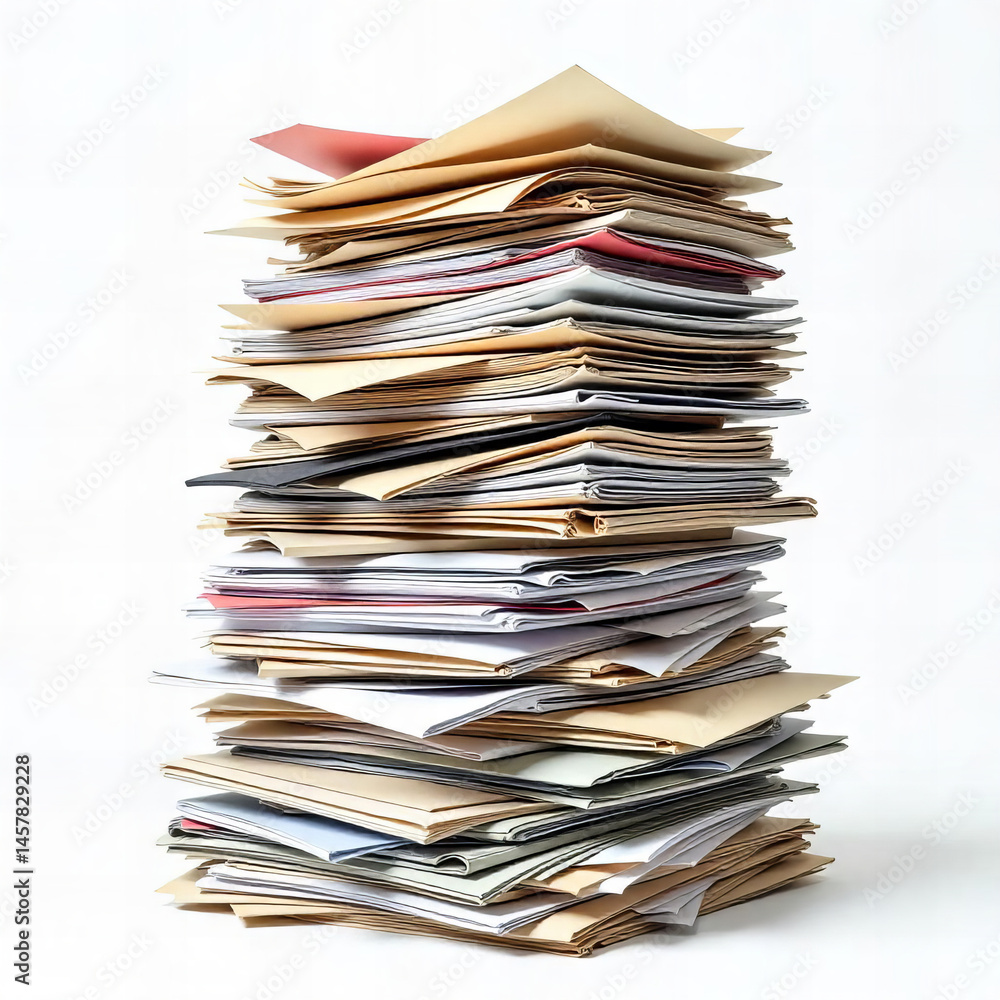 Obraz premium Stack of Organized Papers