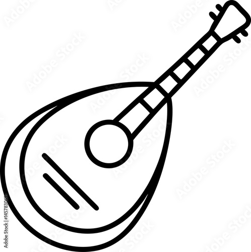 balalaika icon vector illustration