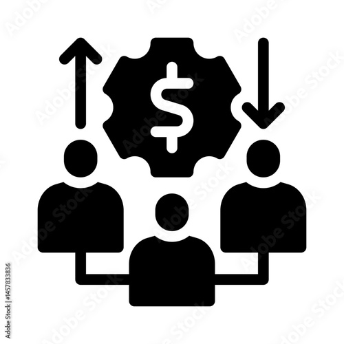 crowdfunding campaign glyph icon