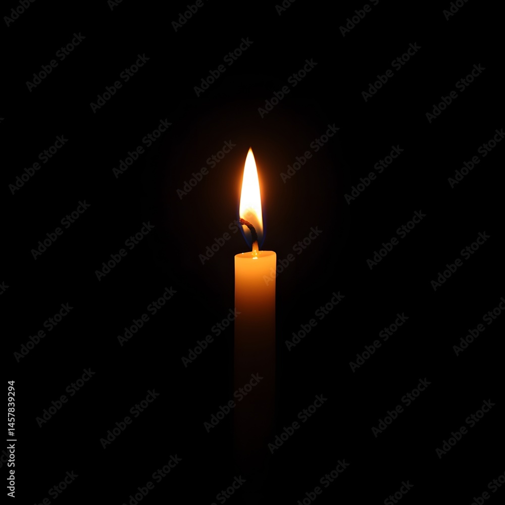 Single candle flame Single candle flame