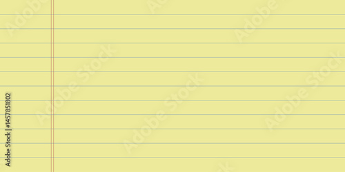 Horizontal yellow lined paper. Legal yellow paper. Lined paper