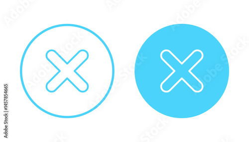 Close icon vector. Delete sign and symbol. cross sign