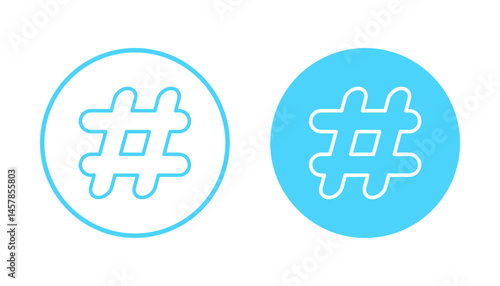 Hashtag icon vector. hashtag sign and symbol