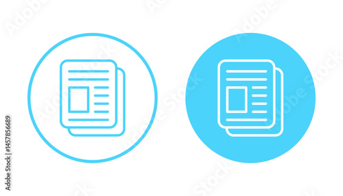 Newspaper icon vector. news paper sign and symbolign