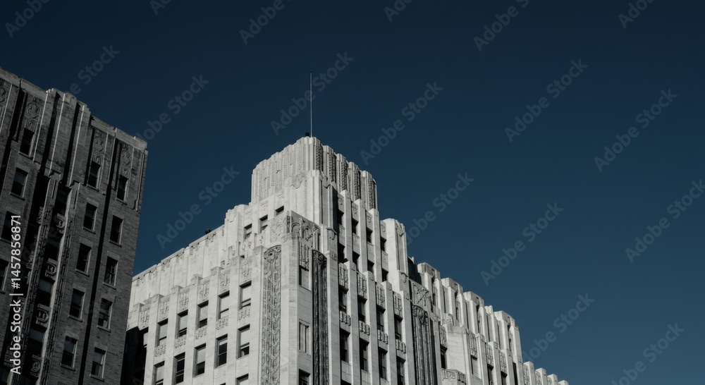 Fototapeta premium Grey and White City Building Under Blue Sky