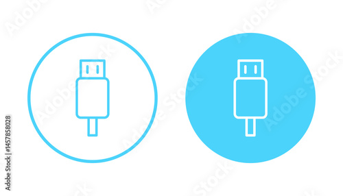Usb icon vector. Flash disk sign and symbol. flash drive sign.