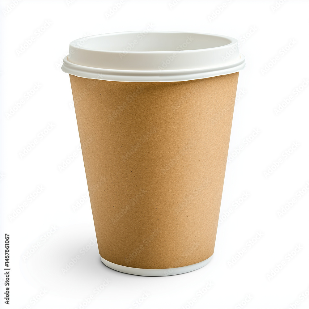 Coffee cup on a white background, isolated with clipping path - Coffee cup on a white background, isolated with clipping path -