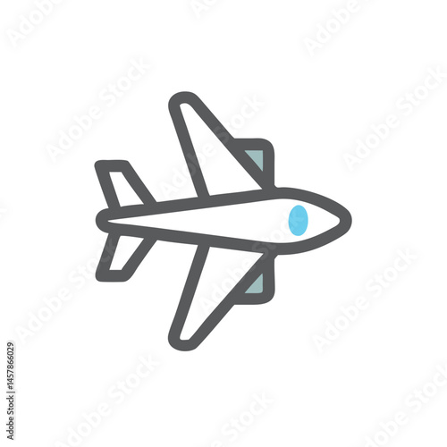 airplane icon isolated on white background