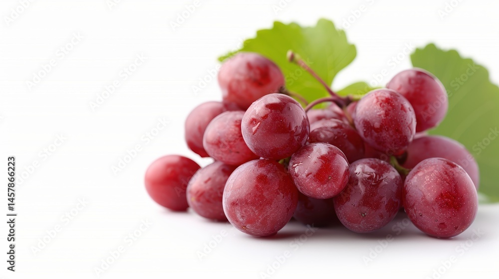 Fototapeta premium Fresh Red Grapes Bunch