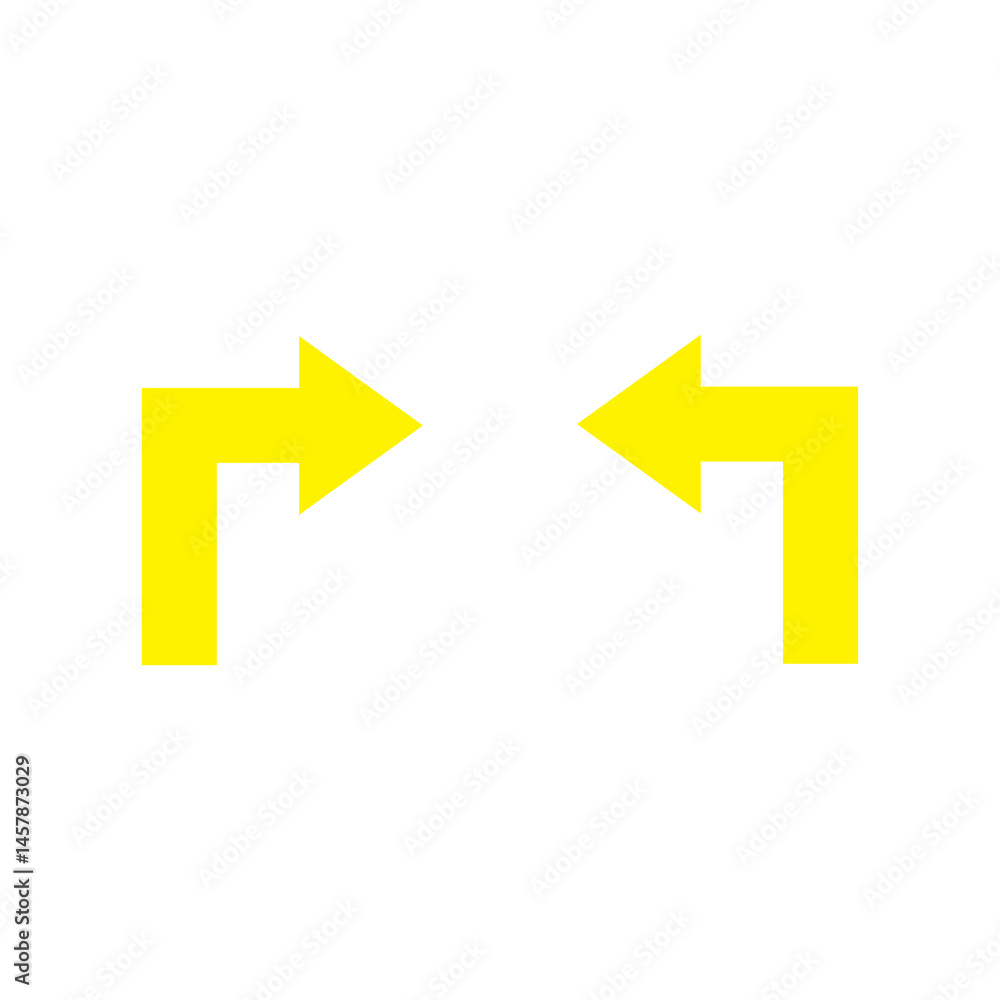 right left arrow turn arrow sign right left arrow turn arrow sign
