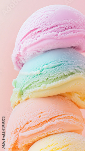 Wallpaper Mural pastel colored ice cream, ice cream texture
 Torontodigital.ca