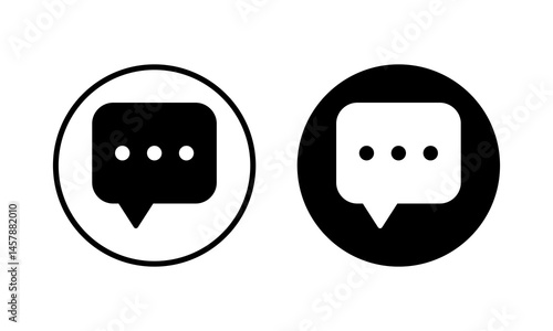 Chat icon vector illustration. speech bubble sign and symbol. comment icon. message