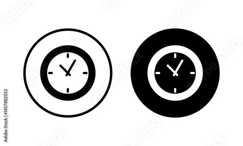 Clock icon vector illustration. Time sign and symbol. watch icon