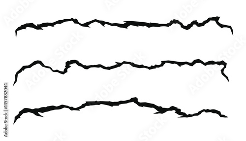 Collection of cracked surface textures for grunge wall design