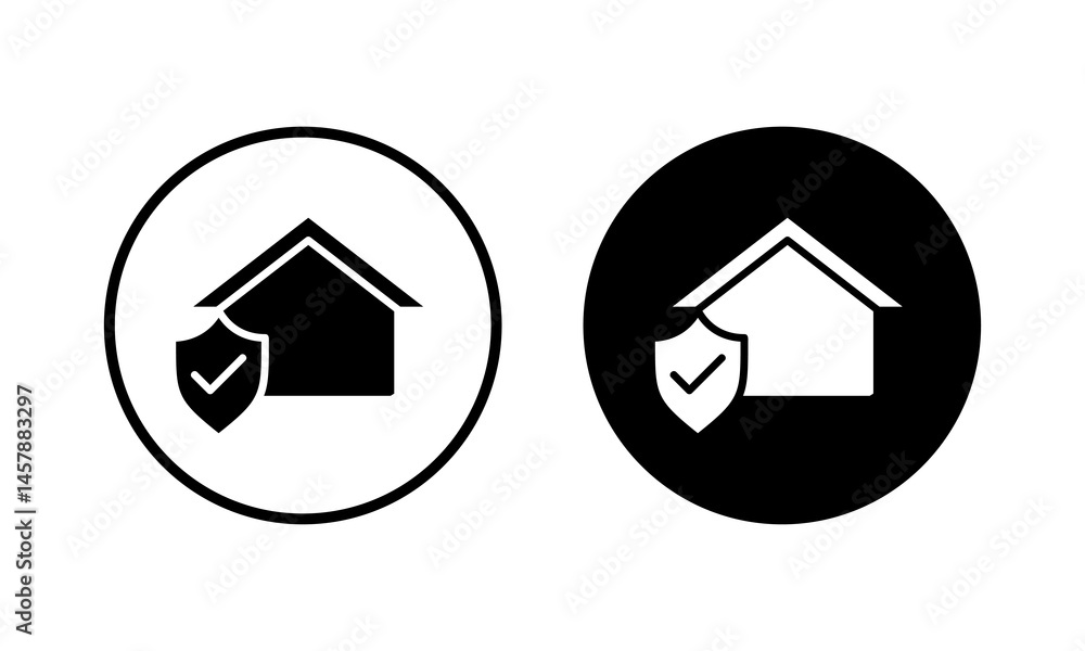 home insurance icon vector illustration. home protection sign and symbol home insurance icon vector illustration. home protection sign and symbol