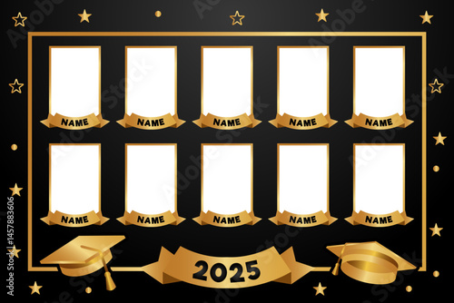 yearbook graduation 2025 elegant design template