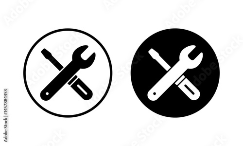 Repair tools icon vector illustration. tool sign and symbol. setting icon. Wrench and screwdriver. Service